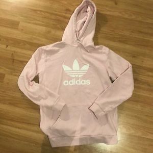 Adidas light pink hoodie